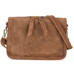 Listonoszka skórzana Beltimore B64 c. beżowa. Brązowe torebki klasyczne bez wzorów, ze skóry, bez dodatków. Za 159.99 zł.