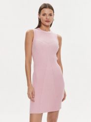 Guess Sukienka codzienna Allie W4RK20 Z2YN2 Różowy Bodycon Fit. Czerwone sukienki Guess, na co dzień, xl, z aplikacjami, z syntetyku, bez kołnierzyka, bez ramiączek, bodycon. Za 239.99 zł.