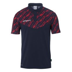 Polo Uhlsport Progressive 28. Czerwone koszulki polo Uhlsport, bez wzorów, bez kołnierzyka, bez ramiączek. Za 177.50 zł.