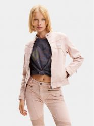 Desigual Kurtka jeansowa California 24SWED49 Różowy Regular Fit. Czerwone kurtki Desigual, m, bez wzorów, z bawełny, bez kaptura. Za 269.99 zł.
