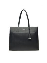 Calvin Klein Torebka Ck Must Medium Shopper_Caviar K60K613086 Czarny. Czarne torebki klasyczne Calvin Klein, bez wzorów, ze skóry, bez dodatków. Za 349.99 zł.