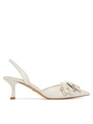 Aldo Sandały Leilania 13966836 Biały. Białe sandały Aldo, bez wzorów, ze skóry, bez obcasa, na szpilce, bez zapięcia. Za 569.99 zł.