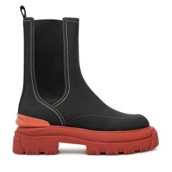 Sztyblety HOFF. Czarne botki Hoff, bez wzorów, bez obcasa, na płaskiej podeszwie, bez zapięcia. Za 569.99 zł.