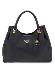 Guess Torebka w kolorze czarnym - 37 x 23 x 12 cm rozmiar: onesize. Czarne torby na ramię Guess, z aplikacjami, z materiału, przez ramię, bez dodatków. Za 568.45 zł.