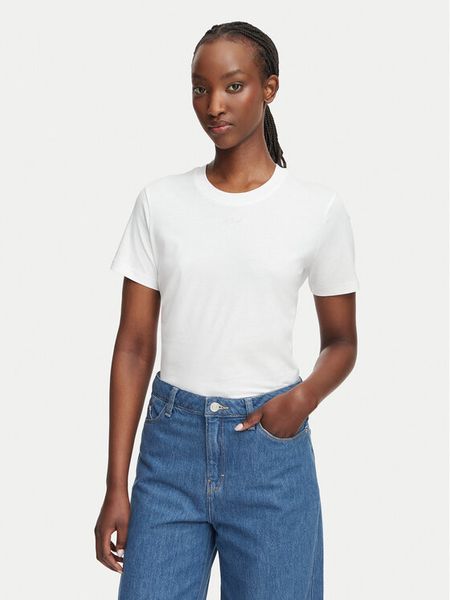 KARL LAGERFELD T-Shirt B2W17094 Biały Regular Fit. Białe t-shirty KARL LAGERFELD, xl, bez wzorów, z bawełny, bez kołnierzyka, bez ramiączek. Za 259.99 zł.