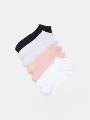 Skarpetki krótkie 7 pack - wielobarwny. Skarpety Sinsay, bez wzorów. Za 17.99 zł.