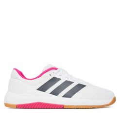 Buty na siłownię adidas. Białe obuwie sportowe Adidas, bez zapięcia, na fitness i siłownię. Za 279.99 zł.