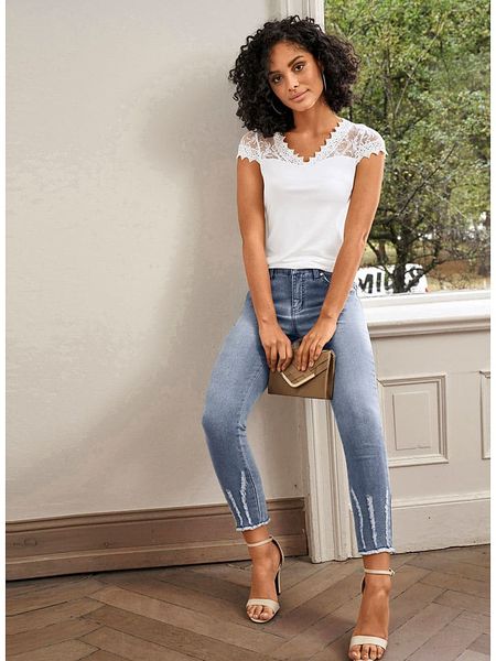 WITT WEIDEN Dżinsy - Slim fit - w kolorze niebieskim rozmiar: W22. Niebieskie jeansy WITT WEIDEN, bez wzorów. Za 73.76 zł.