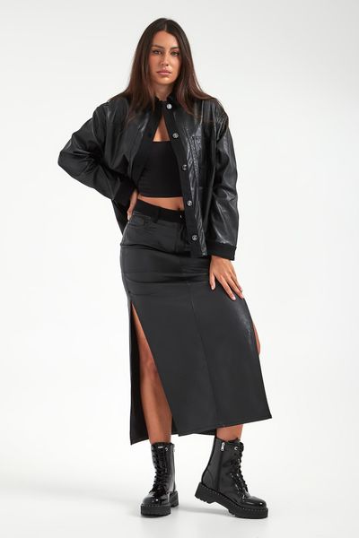 Spódnica z ekoskóry LIU JO. Spódnice Liu Jo, bez wzorów. Za 719.00 zł.