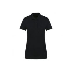 Koszulka polo z suprima dla kobiet Kariban Premium. Czarne bluzki KARIBAN, bez wzorów, z bawełny, bez kołnierzyka, bez ramiączek. Za 144.00 zł.