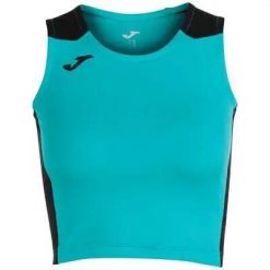 Tank top do biegania damski Joma Record II Crop top. Czarne topy Joma, m, bez wzorów, bez kołnierzyka, bez ramiączek. Za 73.99 zł.