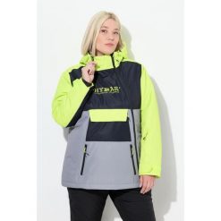 Damskie Kurtka HYPRAR Performance wodoodporna dwukierunkowy zamek błyskawiczny. Szare kurtki narciarskie Ulla Popken, plus size, bez wzorów, z materiału, bez kaptura, narciarskie. Za 849.99 zł.