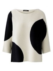 Miss Lagotte Sweter w kolorze kremowo-czarnym rozmiar: 40. Brązowe swetry Miss Lagotte, bez wzorów, bez ramiączek. Za 165.99 zł.