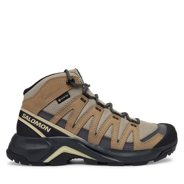 Trekkingi Salomon. Brązowe trekkingi Salomon, z gore-texu, trekkingowe. Za 649.99 zł.