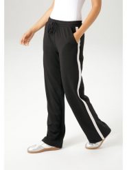 Aniston Spodnie dresowe w kolorze czarnym rozmiar: 46. Czarne spodnie dresowe Aniston, bez wzorów, z dresówki. Za 65.54 zł.