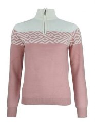 Peak Mountain Sweter "Akar" w kolorze jasnoróżowym rozmiar: XL. Różowe swetry Peak Mountain, xl, bez wzorów, bez ramiączek. Za 205.45 zł.