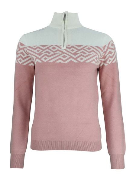 Peak Mountain Sweter "Akar" w kolorze jasnoróżowym rozmiar: L. Różowe swetry Peak Mountain, l, bez wzorów, bez ramiączek. Za 240.43 zł.