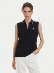 Beverly Hills Polo Club Polo P-SS26W-P0022 Granatowy Regular Fit. Niebieskie koszulki polo Beverly Hills Polo Club, m, bez wzorów, z bawełny, bez kołnierzyka, bez ramiączek. Za 239.99 zł.