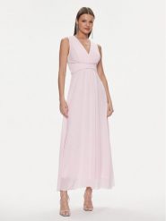 Rinascimento Sukienka wieczorowa CFC0117736003 Różowy Regular Fit. Czerwone sukienki Rinascimento, xs, bez wzorów, z syntetyku, wizytowe, bez kołnierzyka, bez ramiączek. Za 349.99 zł.