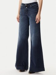Versace Jeans Couture Jeansy 79HAB561 CDWAB Granatowy Wide Leg. Niebieskie jeansy Versace Jeans Couture, bez wzorów. Za 1,189.00 zł.