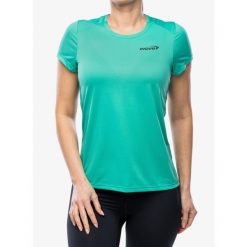 Koszulka biegowa damska Inov-8 Performance Short Sleeve. Zielone koszulki sportowe Inov-8, bez wzorów, bez ramiączek. Za 180.99 zł.