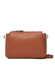 Guess Torebka Noelle II HWZG96 72120 Brązowy. Brązowe listonoszki Guess, z aplikacjami, ze skóry, bez dodatków. Za 549.99 zł.
