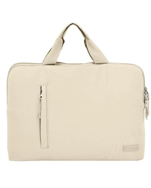 Torba na laptopa WINGS SOLENNE 15,6 cala BEIGE. Brązowe torby na laptopa Wings, bez wzorów, z materiału. Za 79.90 zł.