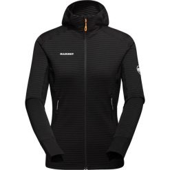 Bluza trekkingowa damska Mammut Taiss Light ML Hooded Jacket. Czarne bluzy Mammut, xl, bez wzorów, z kapturem. Za 590.38 zł.