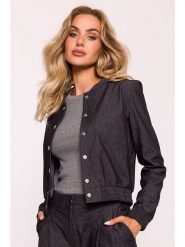 Made of emotion Bluza w kolorze antracytowym rozmiar: S. Czarne bluzy Made Of Emotion, s, bez wzorów, z bawełny, bez kaptura. Za 171.68 zł.