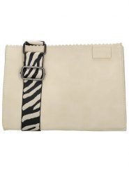 ZEBRA Torebka "Merel" w kolorze kremowym - 25 x 17 x 7 cm rozmiar: onesize. Brązowe torby na ramię ZEBRA, bez wzorów, z materiału, na ramię, bez dodatków. Za 132.05 zł.