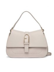 Furla Torebka Flow M WB00996 BX2045 BG 4556S Écru. Białe torebki klasyczne Furla, bez wzorów, ze skóry, bez dodatków. Za 1,859.00 zł.