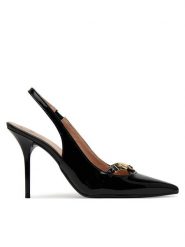 LOVE MOSCHINO Szpilki JA10079G1MIH0000 Czarny. Czarne szpilki Love Moschino, bez wzorów, z lakierowanej skóry, bez obcasa, na szpilce, bez zapięcia. Za 849.99 zł.