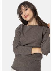 AUTHENTIC CASHMERE Kaszmirowy sweter "Criou" w kolorze szarobrązowym rozmiar: L. Szare swetry AUTHENTIC CASHMERE, l, bez wzorów, z kaszmiru, bez ramiączek. Za 296.15 zł.