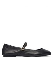 HUGO Baleriny Tylia 50557751 Czarny. Czarne baleriny Hugo, bez wzorów, ze skóry, bez obcasa. Za 699.99 zł.