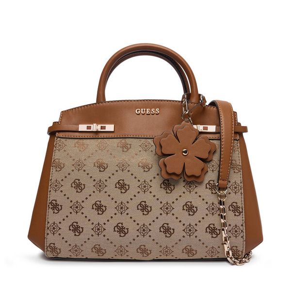 Torebka Guess. Brązowe torebki klasyczne Guess, z aplikacjami, bez dodatków. Za 679.99 zł.