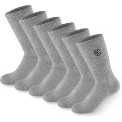 BRUBAKER skarpety sportowe 6 par unisex oddychające retro - Szary. Czarne skarpety X2, bez wzorów. Za 122.99 zł.