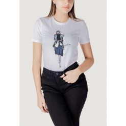 Koszulka crop top Kobieta ONLY Onlemma Life Reg S/S Lady Top Box Jrs. Białe topy Only, s, bez wzorów, z bawełny, bez kołnierzyka, bez ramiączek. Za 127.75 zł.