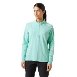 Damska bluza dresowa 1/2 z zamkiem błyskawicznym Helly Hansen Tyri. Niebieskie bluzy Helly Hansen, bez wzorów, z dresówki, bez kaptura. Za 362.50 zł.