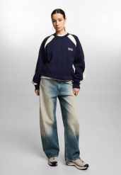 Bluza sportowa damska Prosto Speed bez kaptura. Niebieskie bluzy Prosto, l, bez wzorów, z jeansu, bez kaptura. Za 224.99 zł.