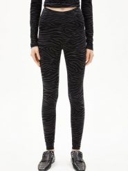 ARMEDANGELS Legginsy - Faribaa Zebraraa Kobiety Bawełna czarny|szary, XS. Czarne legginsy ARMEDANGELS, xs, bez wzorów, z bawełny. Za 119.95 zł.
