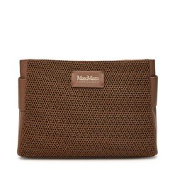 Torebka Max Mara Beachwear. Brązowe torebki klasyczne Max Mara Beachwear, bez wzorów, bez dodatków. Za 379.99 zł.