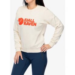 Bluza damska Fjallraven Logo Sweater. Białe bluzy Fjällräven, xs, bez wzorów, bez kaptura. Za 419.99 zł.
