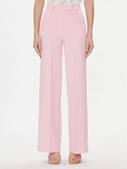 Maryley Spodnie materiałowe 24EB515/43OR Różowy Relaxed Fit. Czerwone spodnie materiałowe Maryley, xs, bez wzorów, z materiału. Za 309.99 zł.