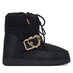 Śniegowce LOVE MOSCHINO. Czarne trapery i śniegowce Love Moschino. Za 639.99 zł.