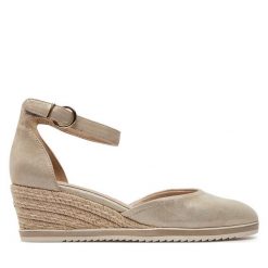 Espadryle Tamaris. Żółte czółenka Tamaris, bez wzorów, bez obcasa, bez zapięcia. Za 359.99 zł.