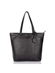 Bellicci Skórzana torebka "Kayden" w kolorze czarnym - 36 x 44 x 12 cm rozmiar: onesize. Czarne torby na ramię Bellicci, bez wzorów, z materiału, na ramię, bez dodatków. Za 260.99 zł.