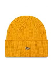 New Era Czapka Wide Cuff Beanie 60565448 Żółty. Żółte czapki New Era, bez wzorów, z materiału. Za 139.99 zł.