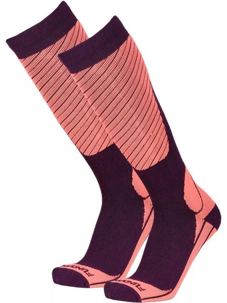Skarpety narciarskie damskie Fundango Ski Socks. Czerwone skarpety FUNDANGO, bez wzorów, z materiału. Za 79.90 zł.