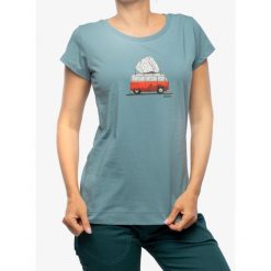 Koszulka bawełniana damska Ocun Classic T Bus-Stone. Zielone koszulki sportowe Ocun, bez wzorów, z bawełny, bez ramiączek. Za 125.99 zł.