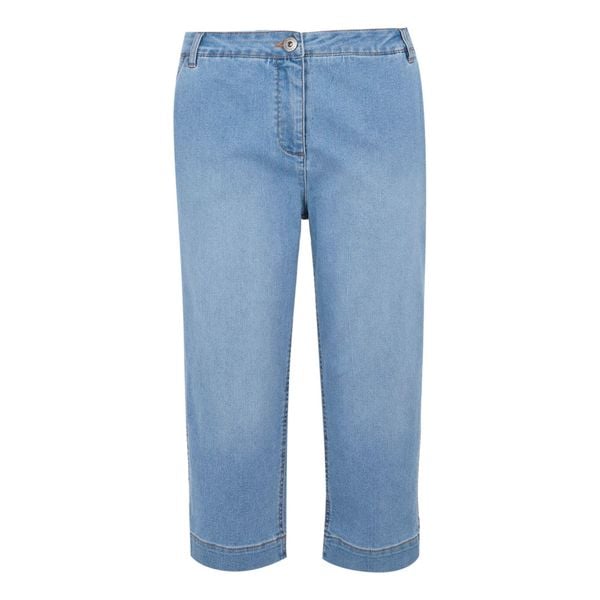 Spodnie Damskie Bayletta Capri. Niebieskie spodnie sportowe Regatta, na lato, bez wzorów, trekkingowe. Za 172.99 zł.